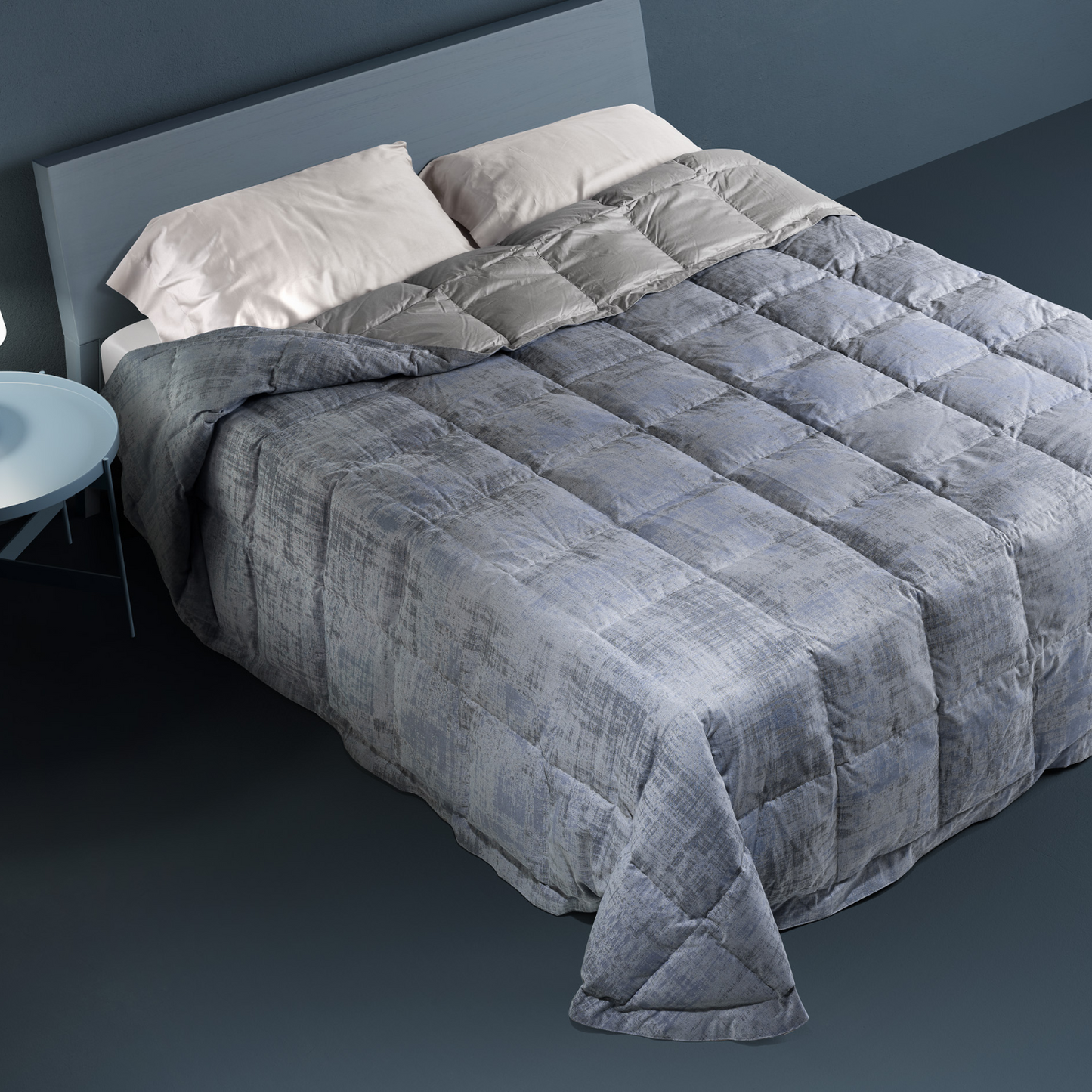 DAUNENSTEP Trapunta invernale 100% piumino d'oca fantasia Floreale 13005A - COLLEZIONE 2024