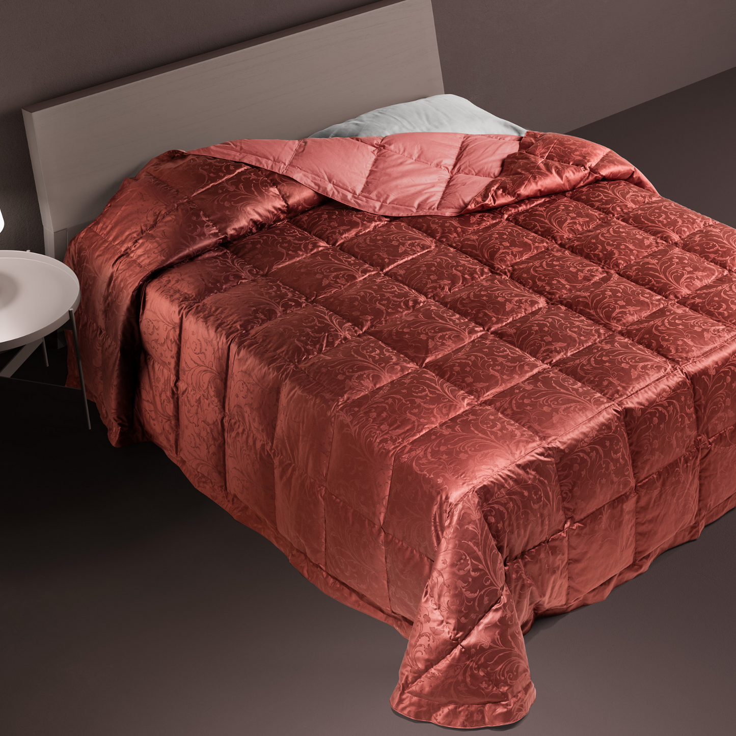 DAUNENSTEP Trapunta invernale 100% piumino d'oca fantasia Floreale 13034A - COLLEZIONE 2024