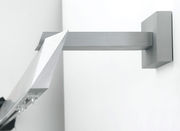 Scaglioni Binario alluminio per montaggio tende rettangolare 60 x 15 mm art. Casalia a montaggio inclinato
