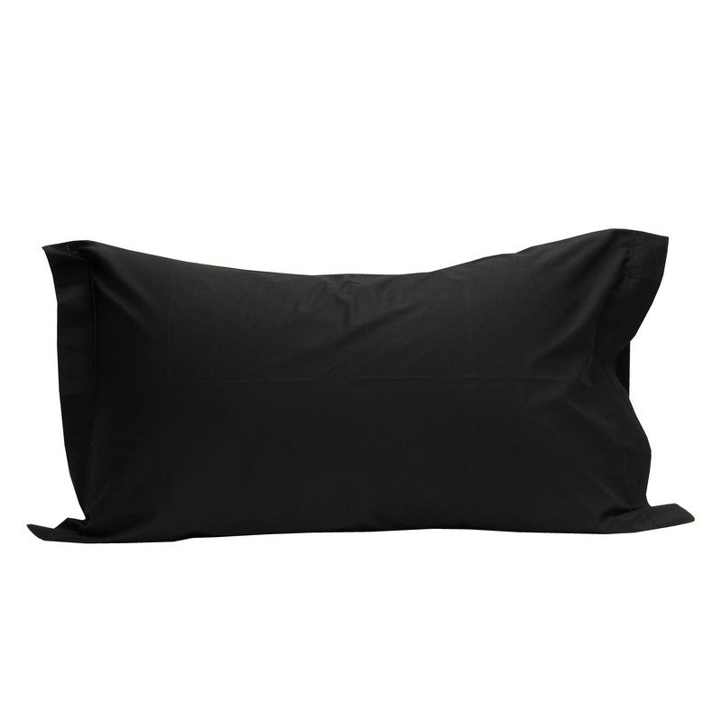 NEROSOFFICEPIUMA federe tinta unita 2 volani