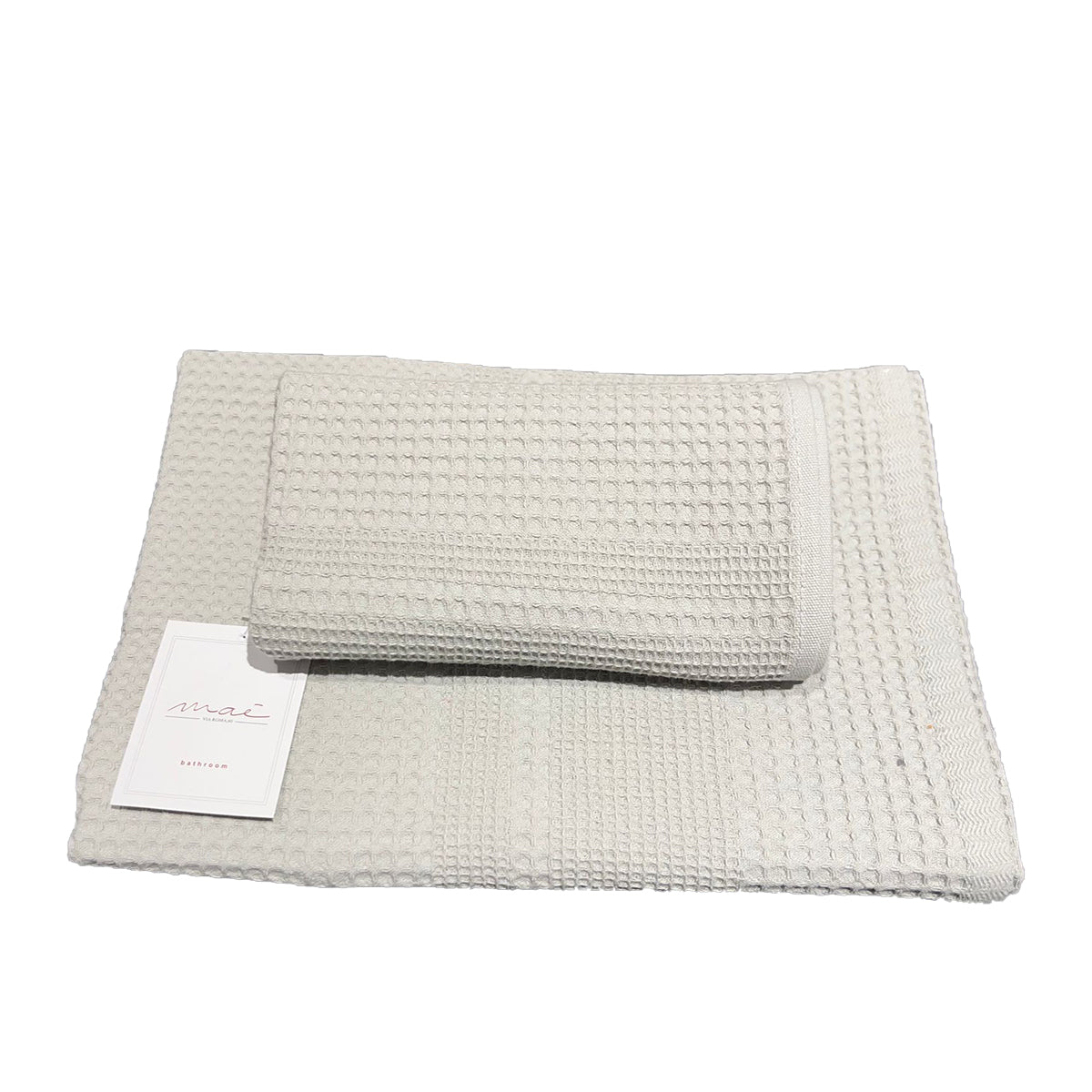 MAE' BY VIA ROMA 60 Coppia Asciugamani 1+1 nido d'ape art. INCAS