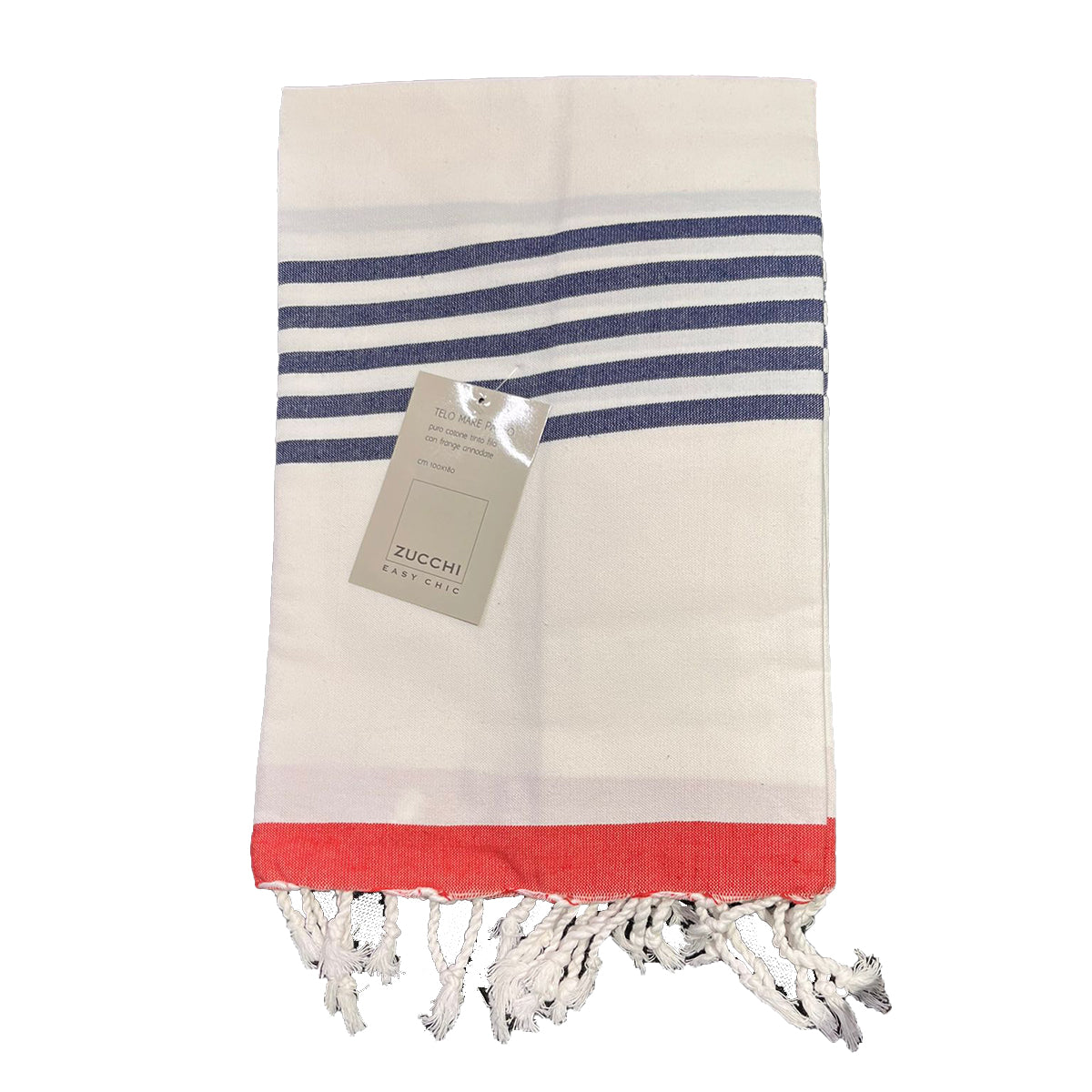 ZUCCHI EASY CHIC TELO MARE / TELO PAREO in cotone tinto filo art. DUNE