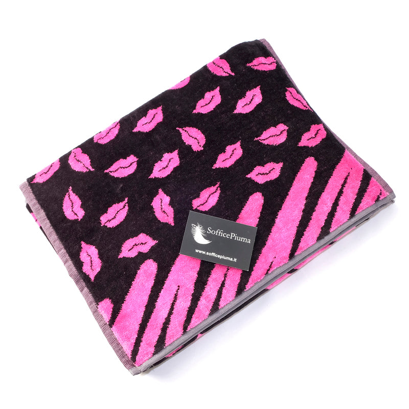 MIRABELLO CARRARA Asciugamani Coppia 1+1 in spugna art. KISS