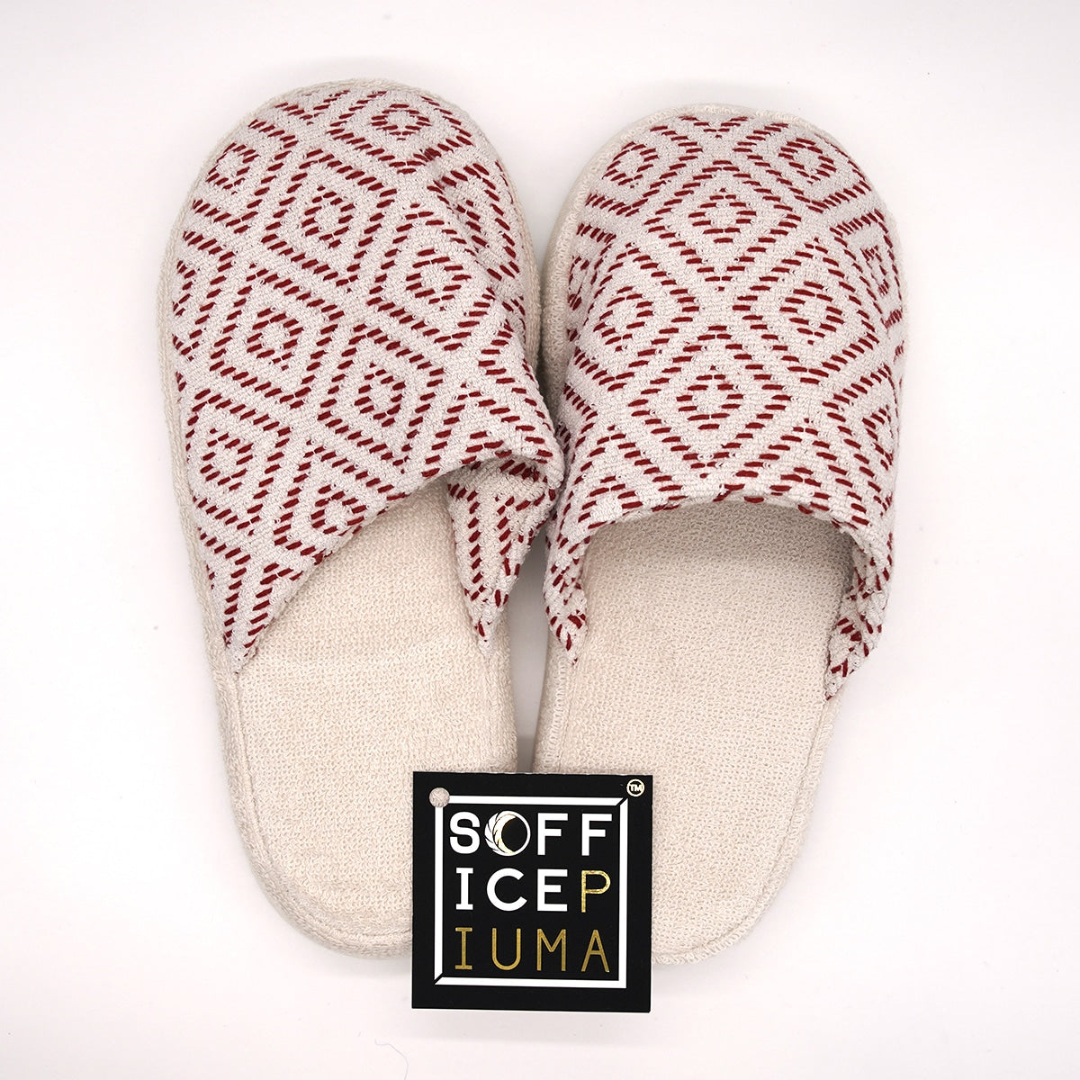 sofficepiuma pantofole bagno cotone 321