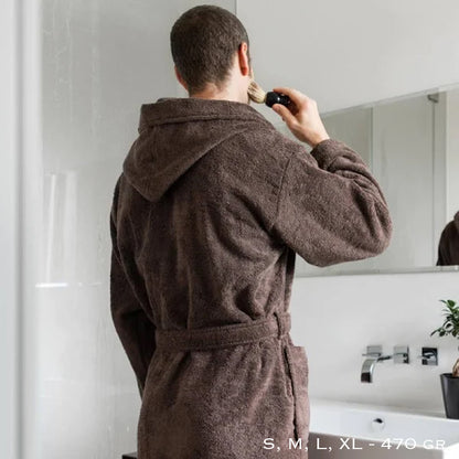 SOFFICEPIUMA® Accappatoio in spugna con Cappuccio e 2 Tasche Art. SOFT