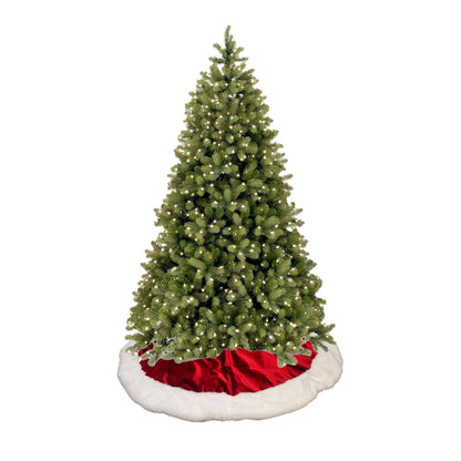 Maè by Via Roma 60 Copribase per albero di Natale  Xmas Time in tessuto velvet art. SANTA CLAUS