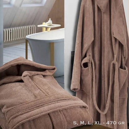 SOFFICEPIUMA® Accappatoio in spugna con Cappuccio e 2 Tasche Art. SOFT