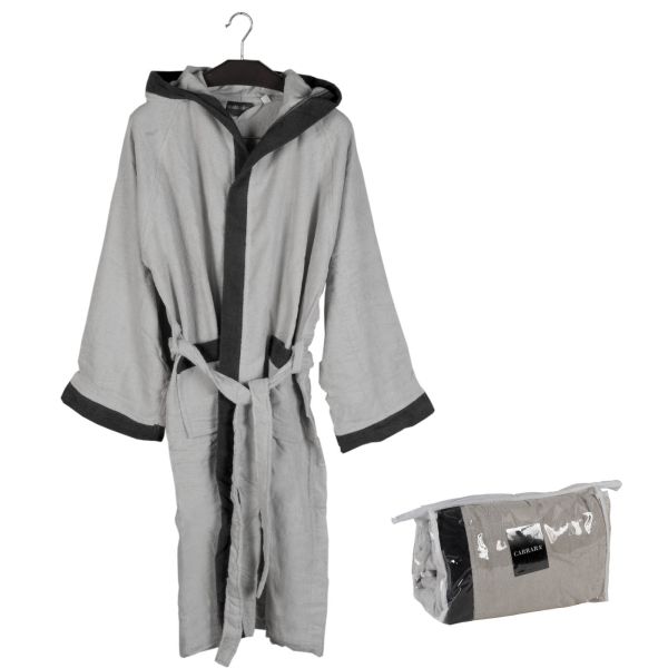 2 GRIGIO GHIACCIO VOYAGE mirabello carrara accappatio spugna uomo donna sofficepiuma