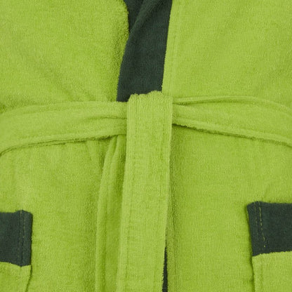 2 VERDE MELA VOYAGE mirabello carrara accappatio spugna uomo donna sofficepiuma