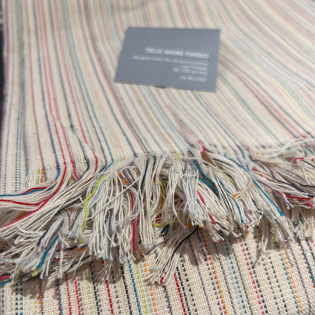 ZUCCHI  EASY CHIC TELO MARE  / TELO PAREO in cotone tinto filo art. TRACCIA