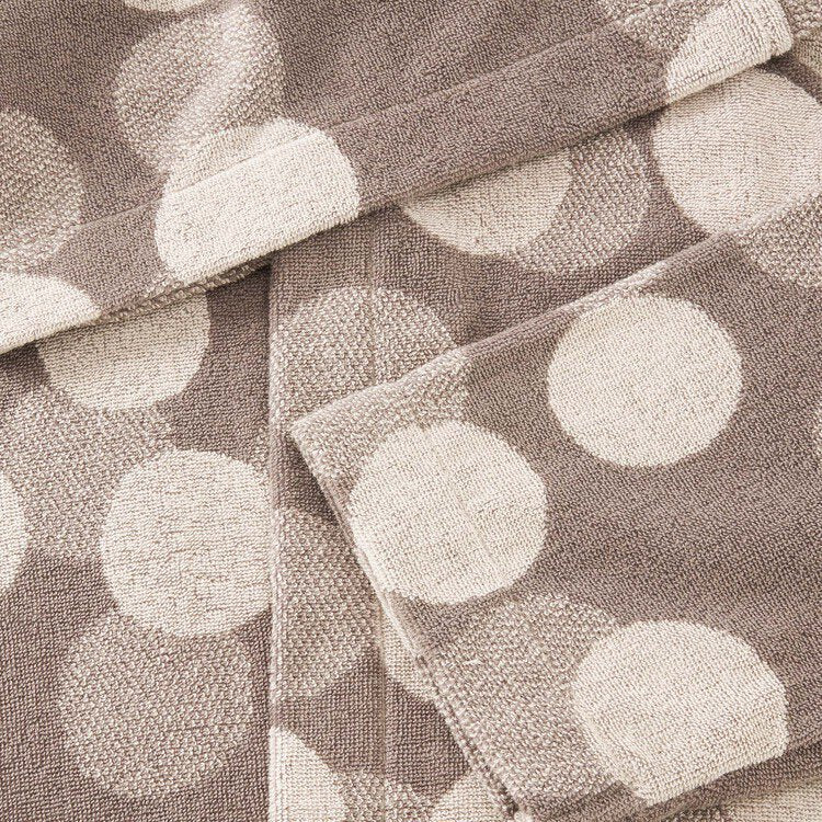 Bassetti Accappatoio uomo donna con cappuccio in jacquard tinto filo di puro cotone art. CIRCLE TIME