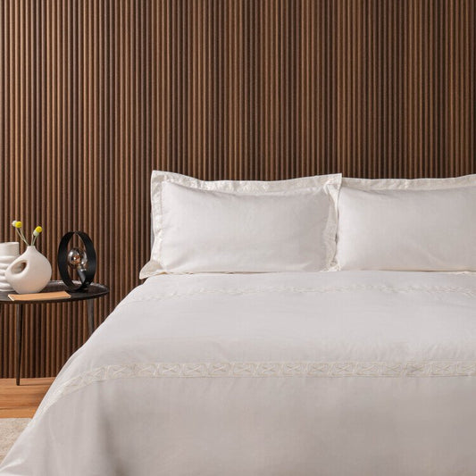 ZUCCHI ESSENTIAL Parure Copripiumino matrimoniale in raso di puro cotone 110 fili art. FRUA