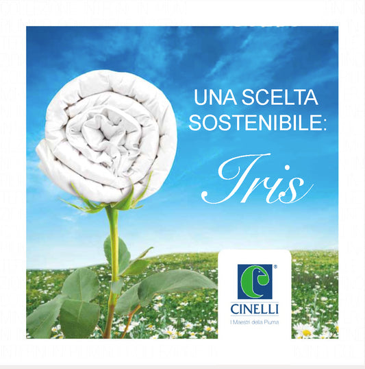 CINELLI NATURA piumino letto 90% piumino - 10% piuma europea RICICLATA certificata GRS art. IRIS