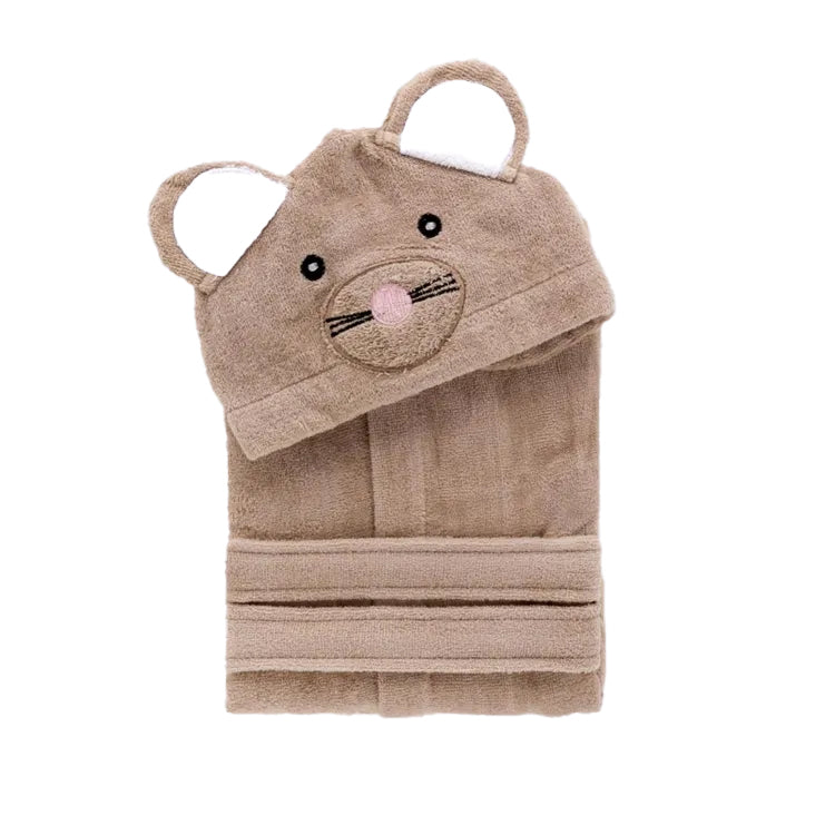 RIVIERA ACCAPPATOIO CON CAPPUCCIO BABY ANIMALS art. MOUSE