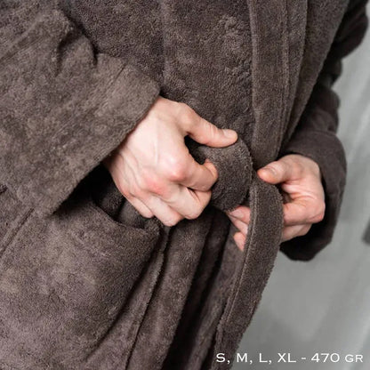 SOFFICEPIUMA® Accappatoio in spugna con Cappuccio e 2 Tasche Art. SOFT