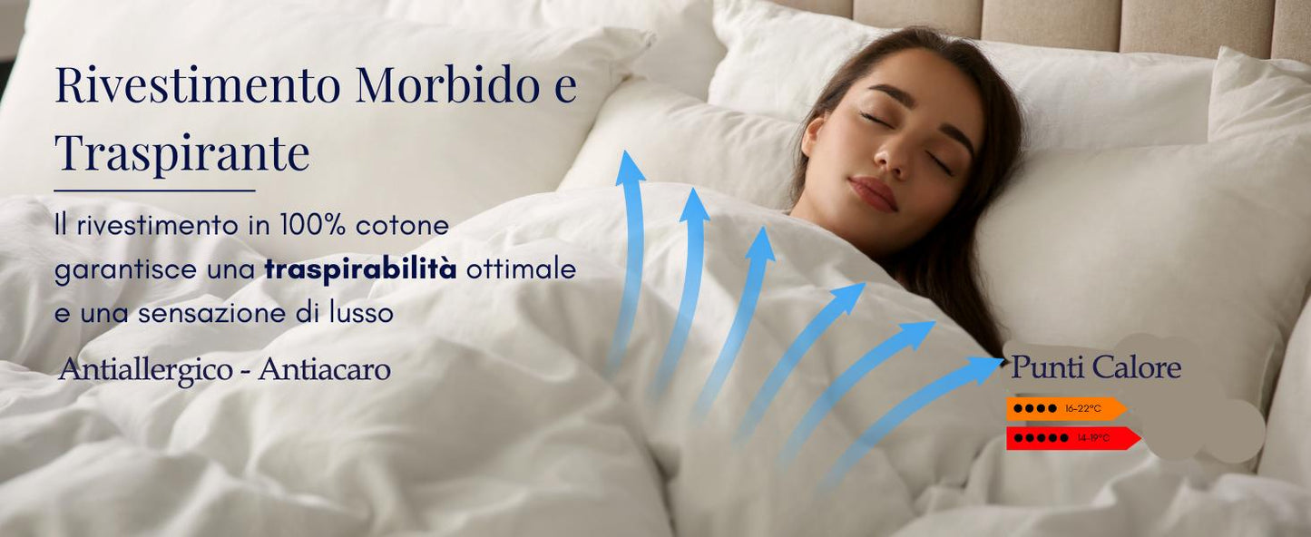 DAUNEX Piumino d'oca 100% piumino d'oca art. ROMEO