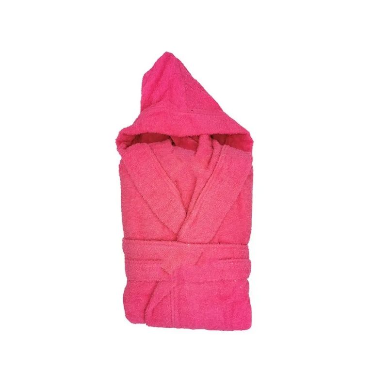 SOFFICEPIUMA® Accappatoio con Cappuccio e 2 Tasche Art. MORBIDONE rosa