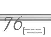 Scaglioni Binario alluminio per montaggio tende rettangolare 100 x 15 mm art. DIONISIO