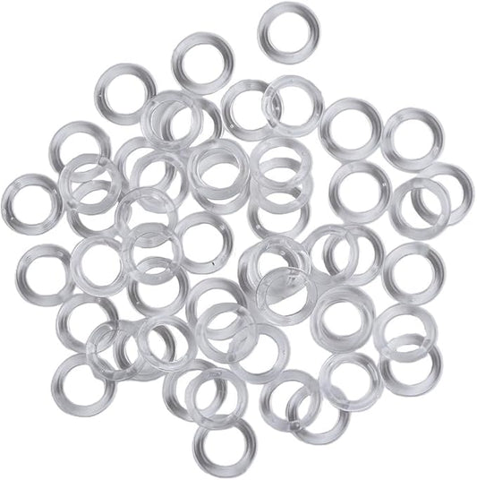 Anelli Plastica trasparente per tende a pacchetto diametro 11 mm confezione 20 pezzi
