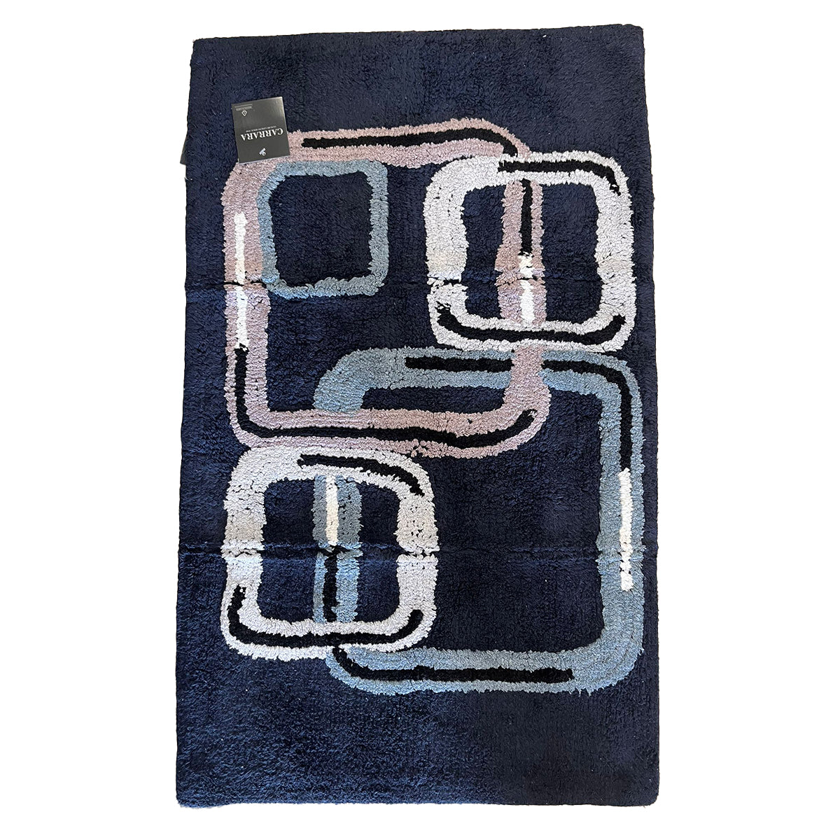 MIRABELLO CARRARA Tappeto da bagno in spugna di puro cotone con di antiscivolo art. ASAKO