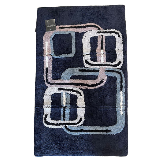 MIRABELLO CARRARA Tappeto da bagno in spugna di puro cotone con di antiscivolo art. ASAKO