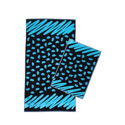 MIRABELLO CARRARA Asciugamani Coppia 1+1 in spugna art. KISS