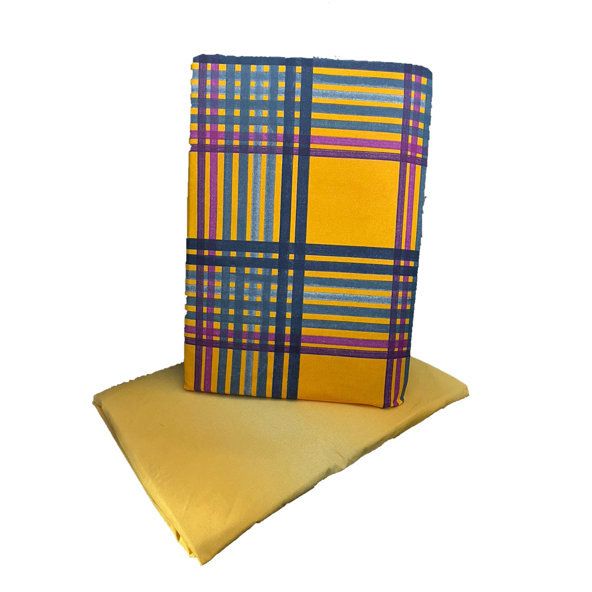 COMPLETO LETTO COPRIPIUMINO BASSETTI WEAVING SOFFICEPIUMA PIAZZA E MEZZO MATRIMONIALE SINGOLO Y1 GIALLO