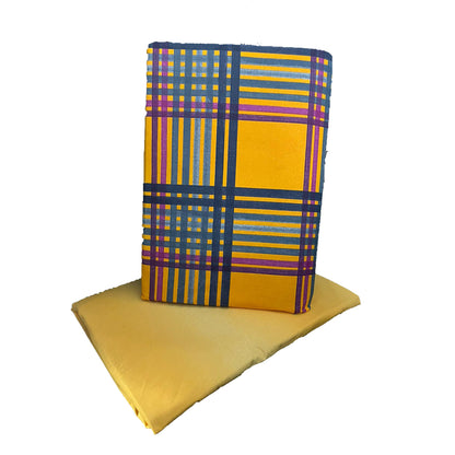 COMPLETO LETTO COPRIPIUMINO BASSETTI WEAVING SOFFICEPIUMA PIAZZA E MEZZO MATRIMONIALE SINGOLO Y1 GIALLO