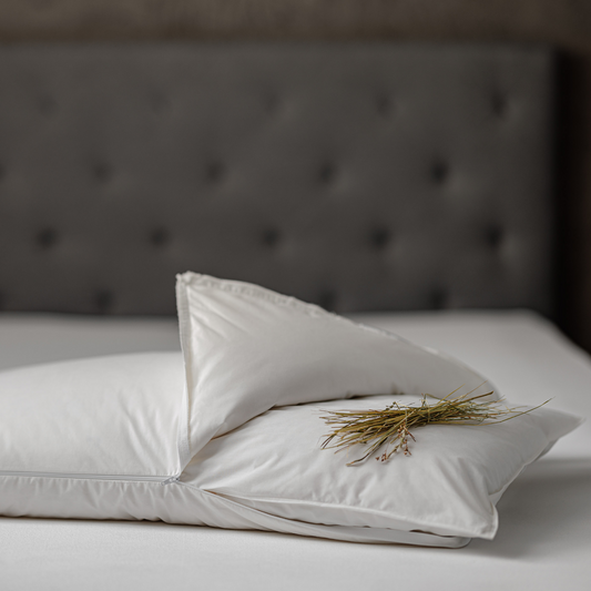 Daunenstep guanciale letto con nucleo in lana e fieno art. PERLA FIENO