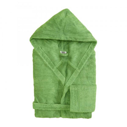 BiancoPerla Accappatoio con Cappuccio in Spugna di puro cotone 530gr art. PERLA