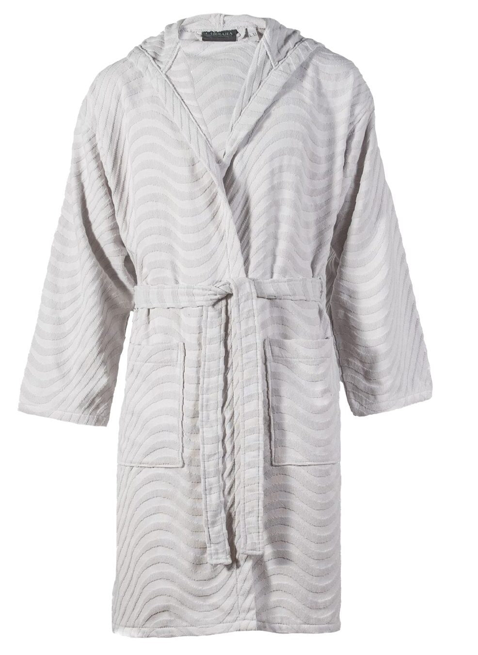 MIRABELLO CARRARA Accappatoio in spugna con cappuccio art. MURANO