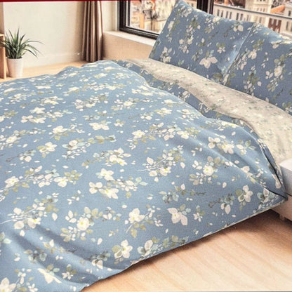 LE VIE DEL COTONE Parure Copripiumino in percalle di cotone MATRIMONIALE collezione Color Trend  art. MERYL