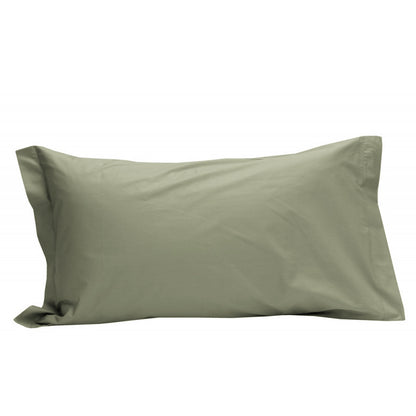 PISTACCHIO SOFFICEPIUMA federe tinta unita 2 volani