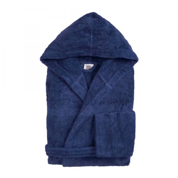 BiancoPerla Accappatoio con Cappuccio in Spugna di puro cotone 530gr art. PERLA