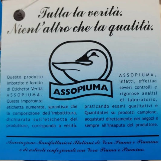 SOFFICEPIUMA®by MOLINA Piumino d'oca vergine bianca siberiana art. GILDA TOP 4 punti calore Informazioni prodotto