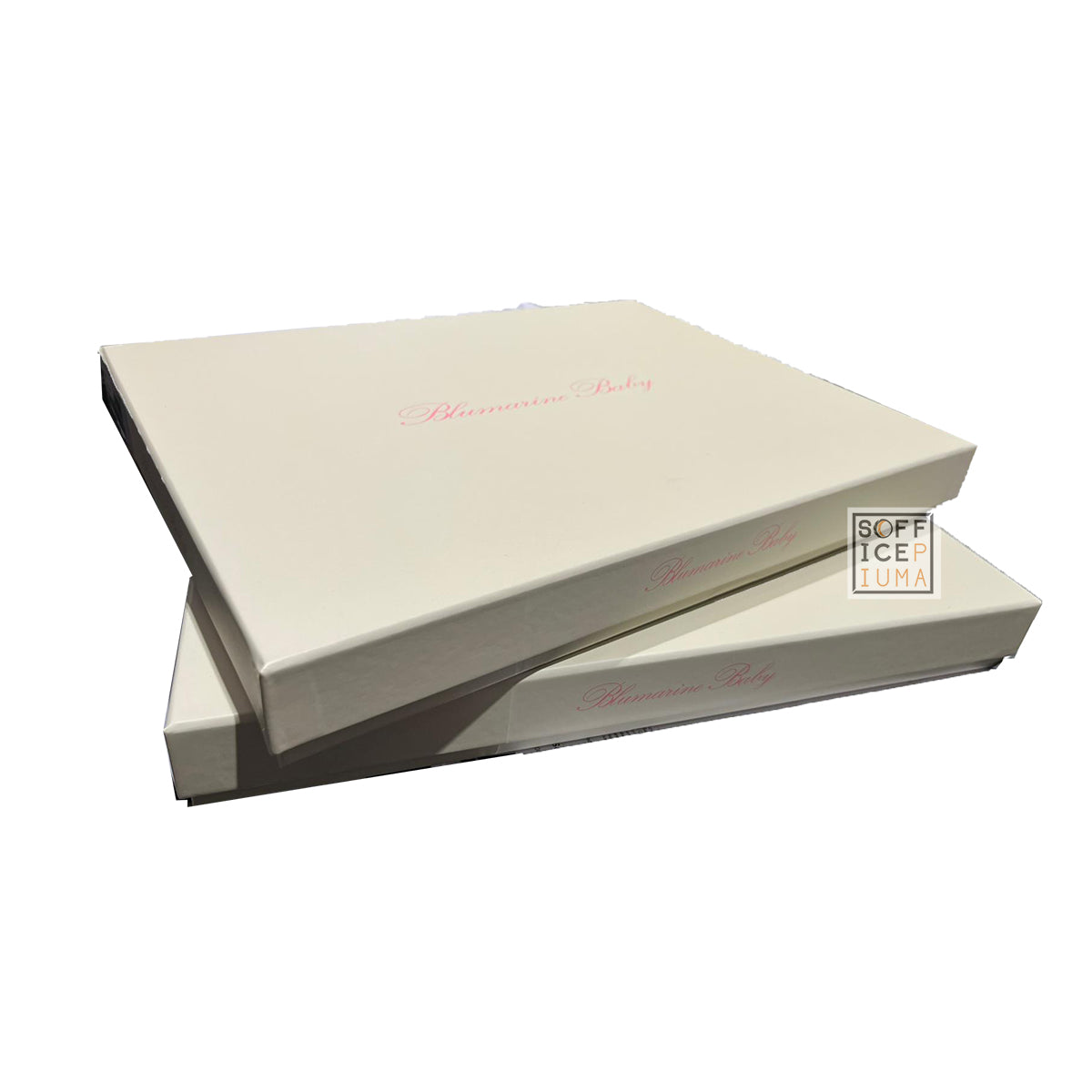 SCATOLA completo lettino baby blumarine blu sofficepiuma