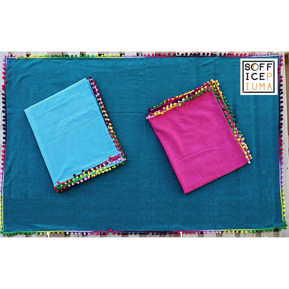 SOFFICEPIUMA telo mare spugna cotone microfibra sconto outlet promozione ANTIBES