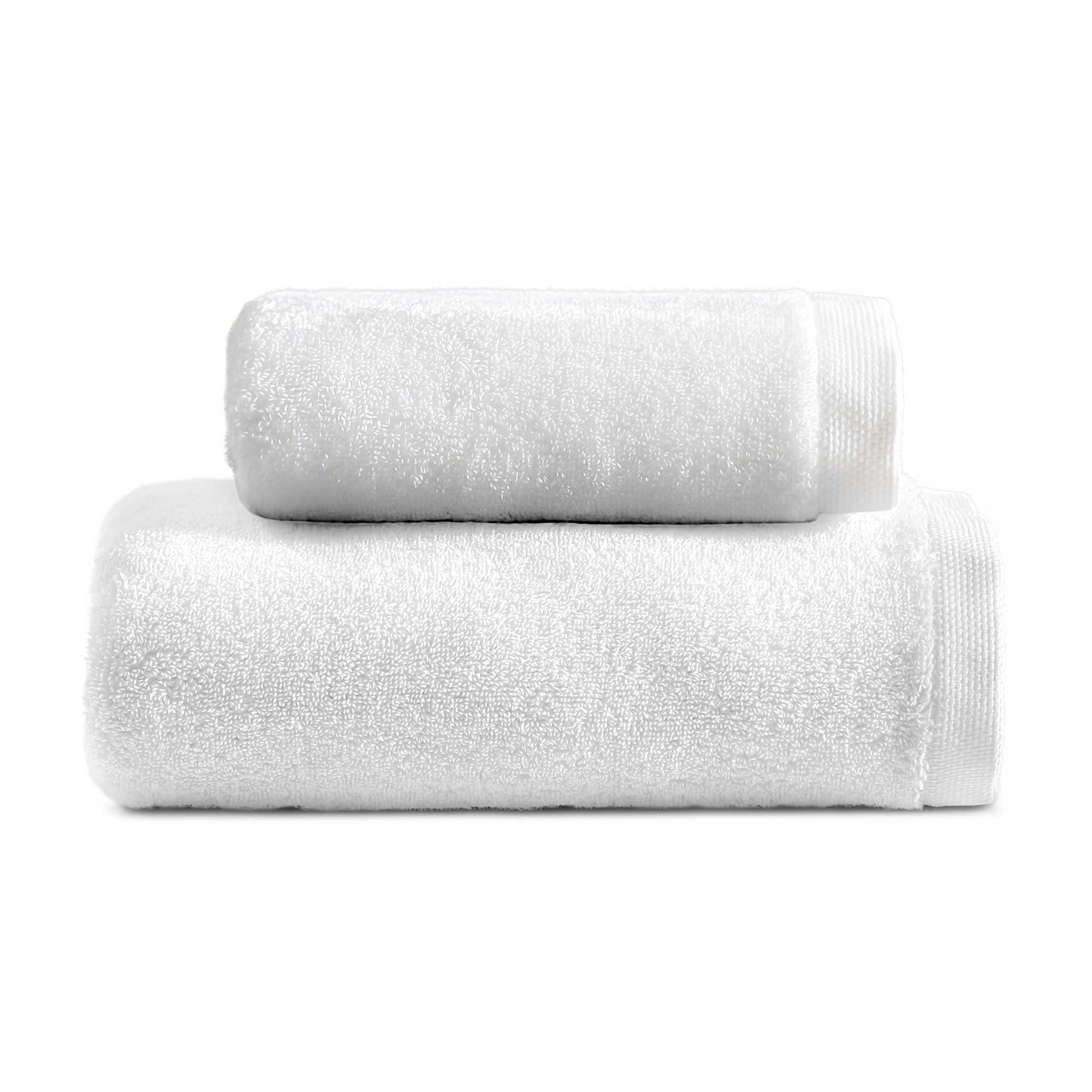 SOFFICEPIUMA BIANCO biancoperla coppia asciugamani viso ospite set Opale Spugna2