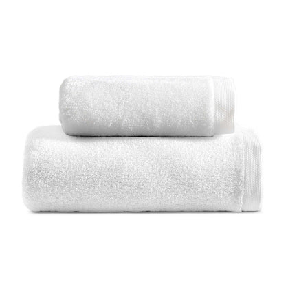 SOFFICEPIUMA BIANCO biancoperla coppia asciugamani viso ospite set Opale Spugna2
