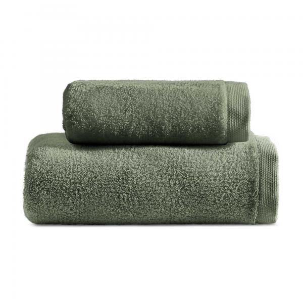 SOFFICEPIUMA BOSCO biancoperla coppia asciugamani viso ospite set Opale Spugna2
