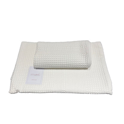 MAE' BY VIA ROMA 60 Coppia Asciugamani 1+1 nido d'ape art. INCAS