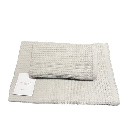 MAE' BY VIA ROMA 60 Coppia Asciugamani 1+1 nido d'ape art. INCAS