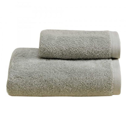 BiancoPerla Coppia Asciugamani in Spugna di puro cotone 530gr art. PERLA