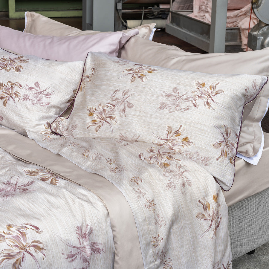 SOFFICEPIUMA® Completo Letto MATRIMONIALE  in MADAPOLAM di puro cotone  art. DAFNE