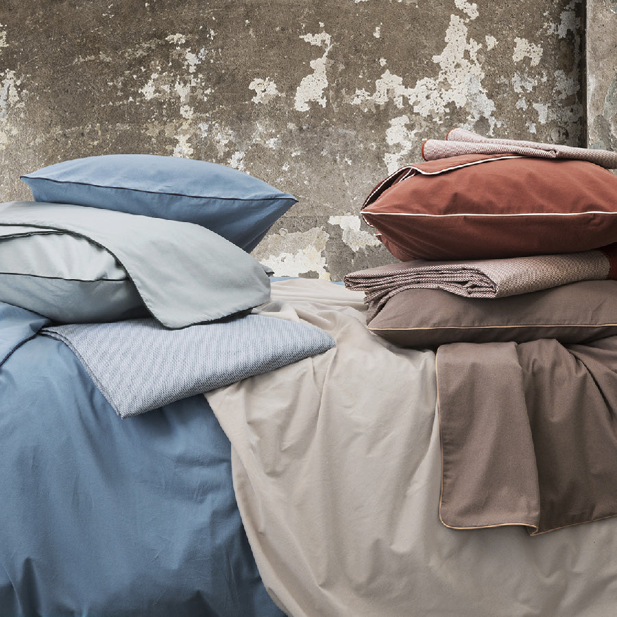 SOFFICEPIUMA® PARURE copripiumino MATRIMONIALE  in MADAPOLAM di puro cotone  art. VIVIENNE