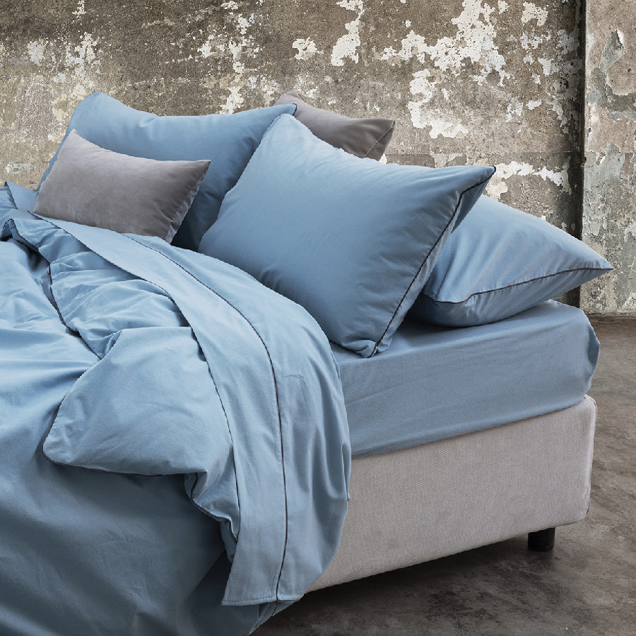 SOFFICEPIUMA® Completo Letto MATRIMONIALE  in MADAPOLAM di puro cotone  art. VIVIENNE