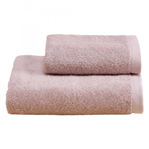 BiancoPerla Coppia Asciugamani in Spugna di puro cotone 530gr art. PERLA