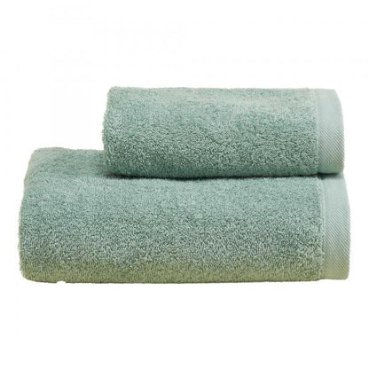BiancoPerla Coppia Asciugamani in Spugna di puro cotone 530gr art. PERLA