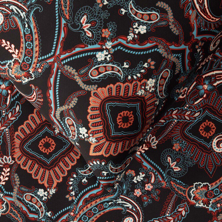 Bassetti Granfoulard Completo Copripiumino Matrimoniale Raso Cotone 110 Fili – 250x210, Lenzuolo Sotto E Federe