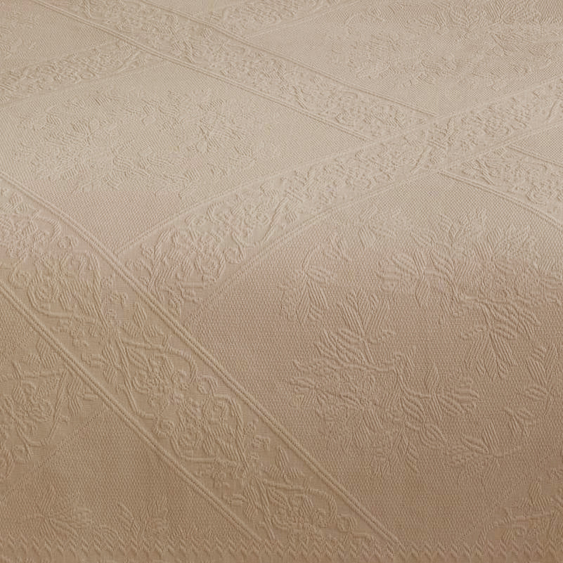 SOFFICEPIUMA sabbia copriletto matrimoniale bianco mirabello lunel